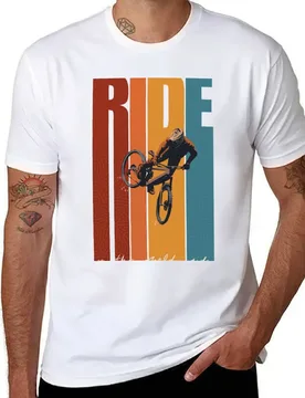 Retro Ride On The Wild Side Mountain Bike Art T-Shirt t shirts for man pack white mens graphic t shirts T-Shirt - Aliexpress - FashionsVida