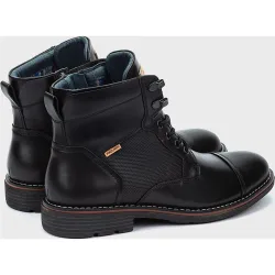 Botines de hombre de piel con cordones y plantilla extraíble en color