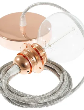 Cables Lampe Suspendue Pendel Pour Abat-jour Rl02 2 M Glittering Silver / Copper One Size - Creative - FashionsVida