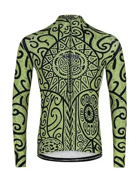 Maglia A Maniche Lunghe Zanzibar Green / Black - Cycology - FashionsVida