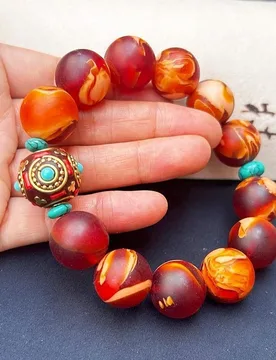 Portable perfume for men and women, amber ambergris beads, calming aromatherapy bracelet with Nepalese be - Aliexpress - FashionsVida