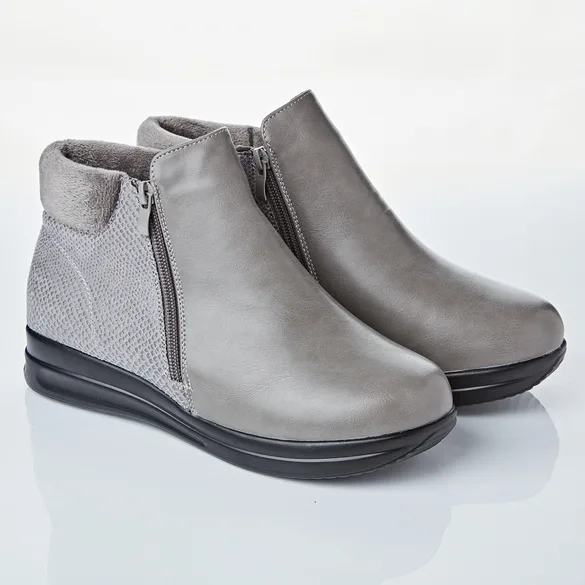 Pagen Stiefelette "Olga" grau - 3Pagen - FashionsVida