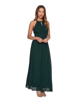 Robe Longue Sans Manches Milina Scarab / Detail Elastic 38 - Vila - FashionsVida