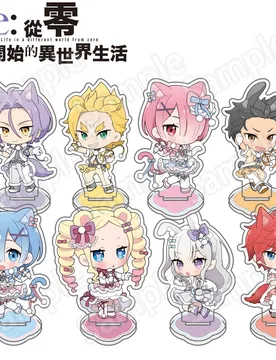 Anime Re:ZERO -Starting Life in Another World- Ram Rem Rabbit Ear Ver New10cm Acrylic Stand Cute Keychain Bag Pendant Cosplay De - Aliexpress - FashionsVida