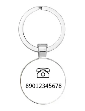 Exquisite Anti-Lost Keychain Small Chic Personalized Custom Phone Number Men'S Women'S Gift Key Ring - Aliexpress - FashionsVida