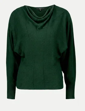 Langarm Strickpullover 5149-Green Forest S - Zero - FashionsVida