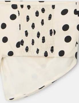 Top de mujer palabra de honor lunares y negro - Silbon - FashionsVida