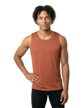 Maglietta Senza Maniche Tech Light Copper Brown XL - Mizuno - FashionsVida