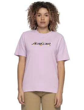 T-shirt à Manches Courtes Orchard Strip Orchid S - Santa Cruz - FashionsVida