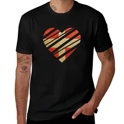 Denmark Heart T-Shirt Basic Solid Color Casual Tee Shirt T-Shirt
