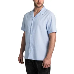 Linen Blend Camp Moderate Blue M Herren