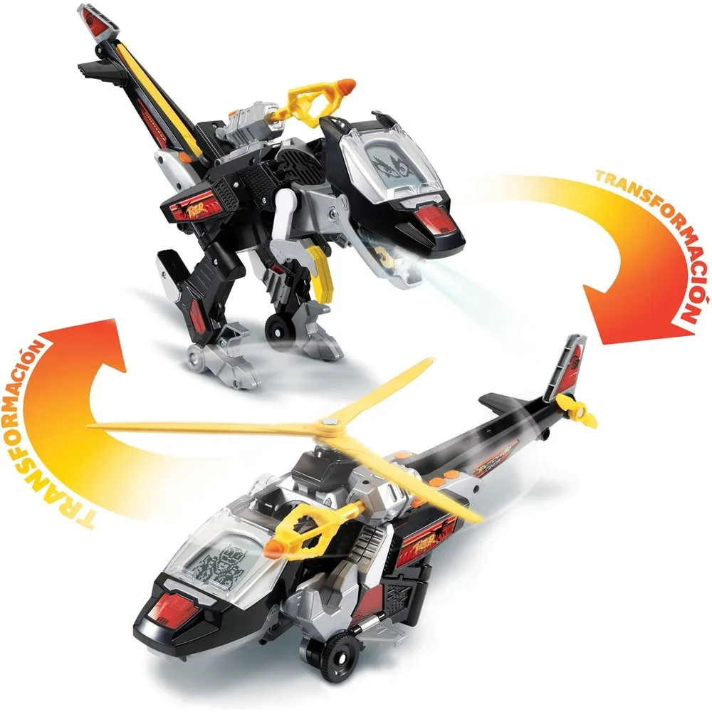 Switch&Go Dinos, Black el velocirráptor, Dinosaurios que se transforman en vehículos - Vtech - FashionsVida
