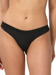 Womens Aura Spotlight String Brief - Black - Size 2xl