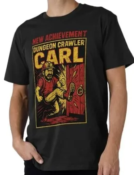 New Achievement Sic-Fi Dungeon Crawler Carl Anime Gift T-Shirt short sleeve Cartoon Graphic Tee Y2K clothes All size tops S-6XL - Aliexpress - FashionsVida
