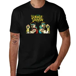 Double Dragon T-Shirt Fashion Pattern Printed Tee Shirt