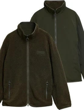 Reversible Fleece Jacket Sage - Taille M - Barbour - FashionsVida
