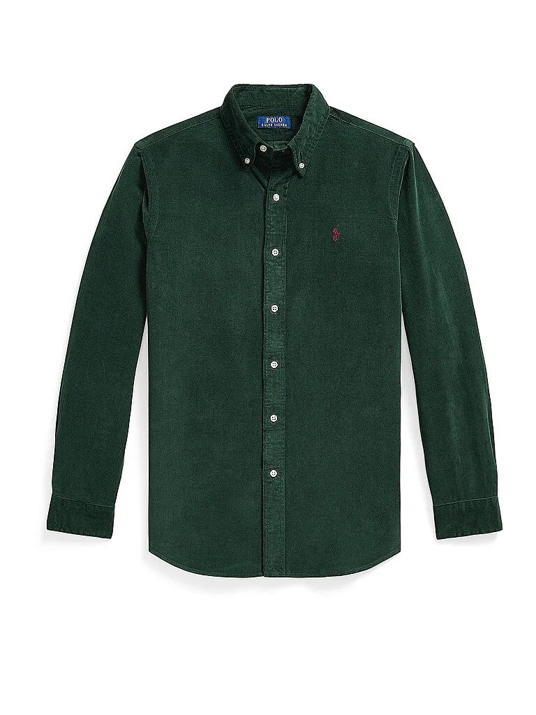 Camicia Custom Fit verde scuro S - Ralph Lauren - FashionsVida