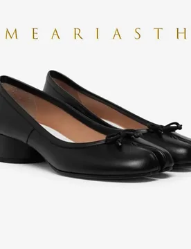 Slip-On Cylindrical Heel Tabi Pumps Bowknot Split Toe High Heels for Women Handmade Multi-Color Novelty Design Leather Shoes New - Aliexpress - FashionsVida