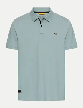 Poloshirt mit Kontrastdetails Blau M - Camel active - FashionsVida