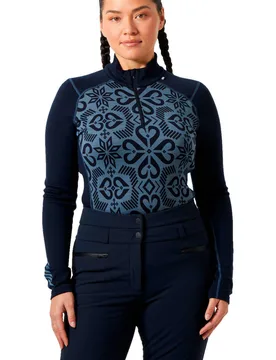 Lifa merino midweight gra camiseta térmica manga larga mujer Marino (XS) - Helly Hansen - FashionsVida