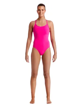 Diamond Back Swimsuit Still Pink AUS 14 Women - Funkita - FashionsVida