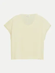 RED LABEL T-Shirt zarten Spitzendetail Beige 40