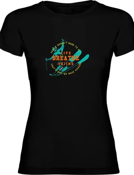 T-shirt à Manches Courtes Breathe Black 2XL - Kruskis - FashionsVida