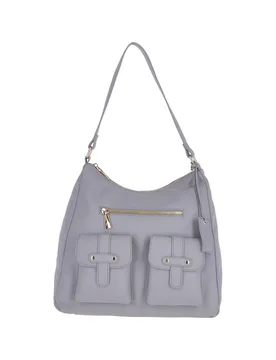 Women's Real Leather Medium Shoulder Bag in Grey - Grey - Size: One Size - Ashwood Leather - FashionsVida