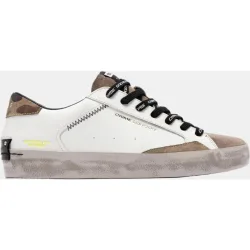 Zapatillas Distressed hombre tipo casco bajas piel