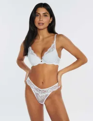 Amber Lace Thong White female