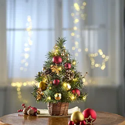 Künstlicher Weihnachtsbaum mit LED geschmückt 40 cm