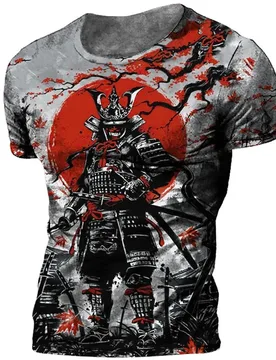 Trend Japanese Samurai Graphics T-shirts Summer Fashion Short Sleeve Mens Kids 3D Printed T Shirts Casual Loose Harajuku Tees - Aliexpress - FashionsVida