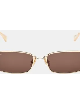 Gafas de sol MM0199 de mujer cuadrada en metal - Max Mara - FashionsVida