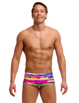 Fts015 Swimming Shorts Paint Patch L Men - Funky Trunks - FashionsVida