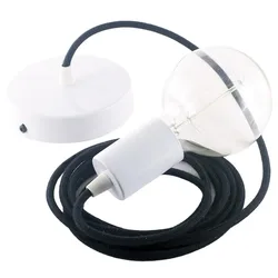 Cables Suspension Luminaire Rc04 50 Cm Black / White One Size