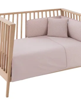 Juego de 2 piezas para cuna (110x170 cm): nórdico + protector princess - Cambrass - FashionsVida