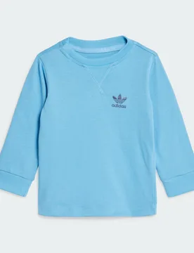 Maglia Long Sleeve Infant 3-6M Light Blue - Adidas - FashionsVida