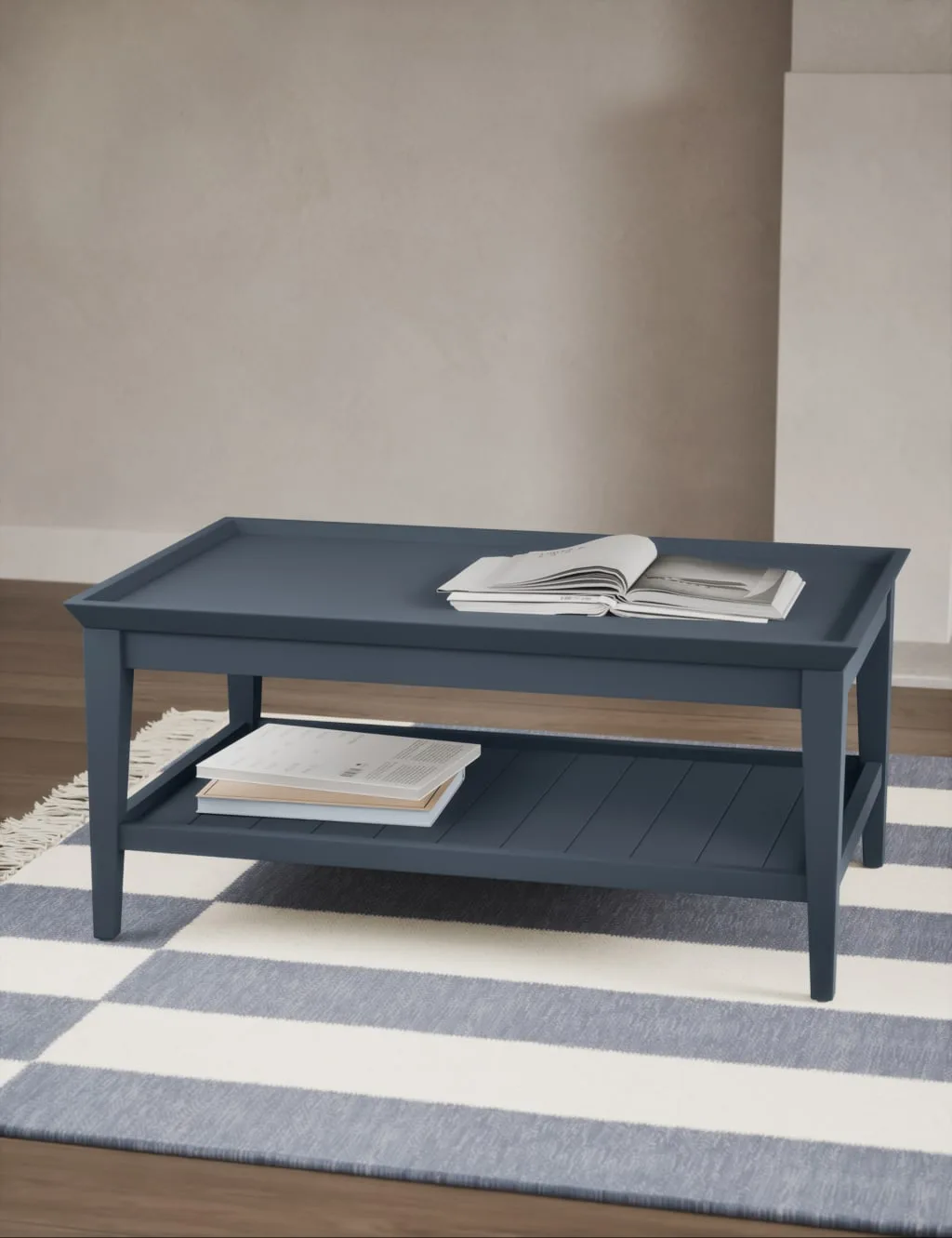Sandbanks Coffee Table Slate Blue - M&S - FashionsVida