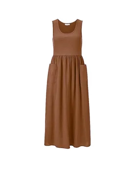 Midikleid braun M damen - RICHROYAL - FashionsVida