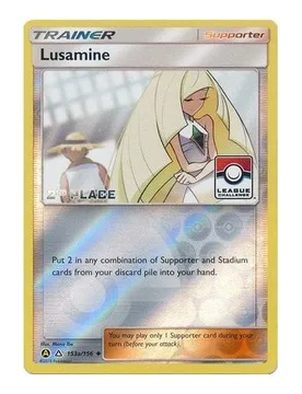 Pokemon SM Ultra Prism 153a/156 Lusamine (League Promo 2nd Place Alternative Art) - Pokémon - FashionsVida