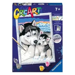 Gioco Di Pittura Di Husky Siberiani Classici Creart Serie D