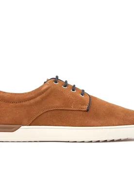 Mens Joey Shoes - Tan Suede - Size Uk 11 - Hush puppies - FashionsVida