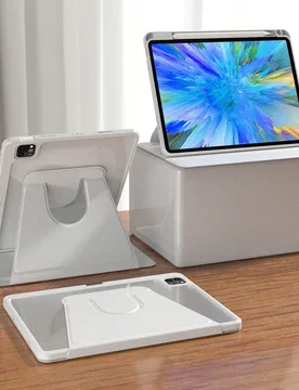 Funda protectora giratoria a 360° con soporte para lápiz compatible con iPad de 5.a a 10.a generación, iPad Mini de 6.a y 7.a generación, iPad Air - Shein - FashionsVida