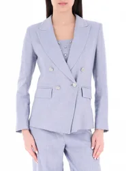 Blazer doppiopetto AZZURRO POLVERE 46