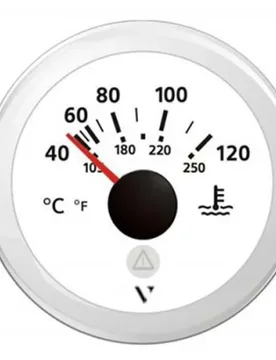 °c Coolant Temperature Indicator Instrument White 52 mm unisex - VDO - FashionsVida