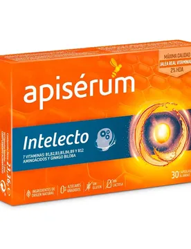Complément Alimentaire Intellec Memory & Mental 30 Unités - Apiserum - FashionsVida