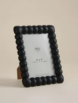 Bobbin Photo Frame 5x7 inch Black - M&S - FashionsVida
