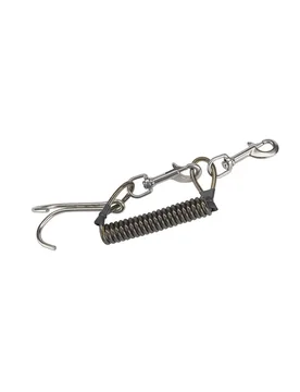 Estensore Per Cordino A Spirale Metallica Con Doppio Gancio Acciaio Inossidabile 76 Mm - Divemarine - FashionsVida
