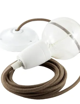 Cables Suspension Luminaire Rc13 2 M Brown / White One Size - Creative - FashionsVida