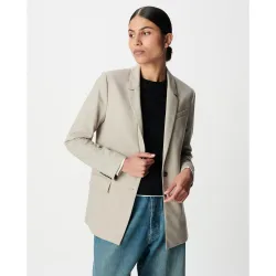 Blazer de mujer lisa con cierre de botones